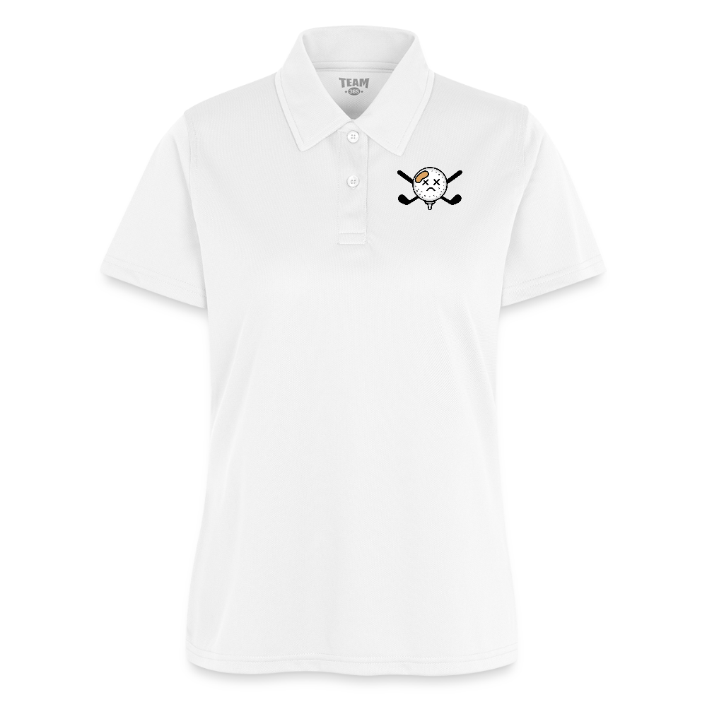 Ladies' Free Mulligans Polo - white