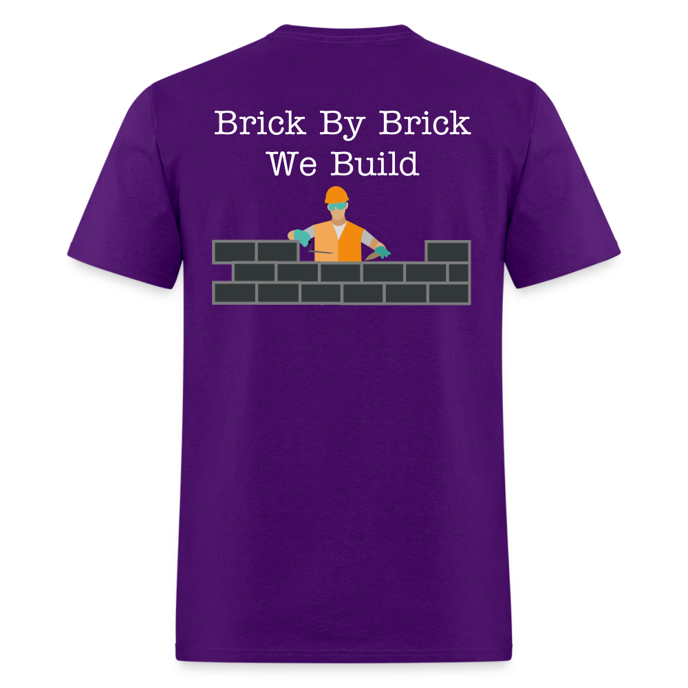 Brick by Brick T-shirt - purple