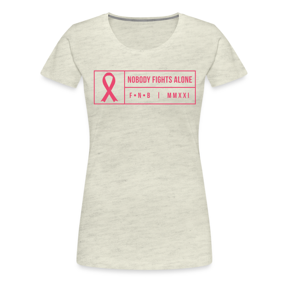 Women’s Breast Cancer T-Shirt - heather oatmeal