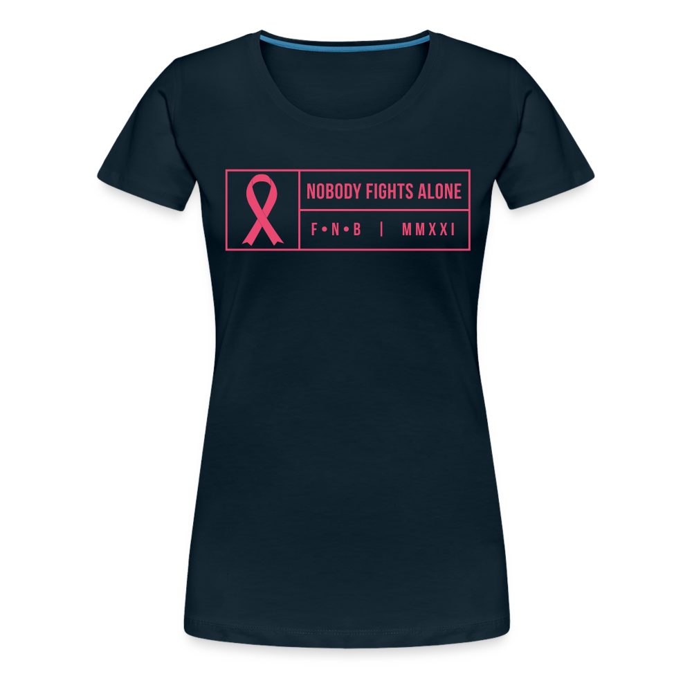 Women’s Breast Cancer T-Shirt - deep navy