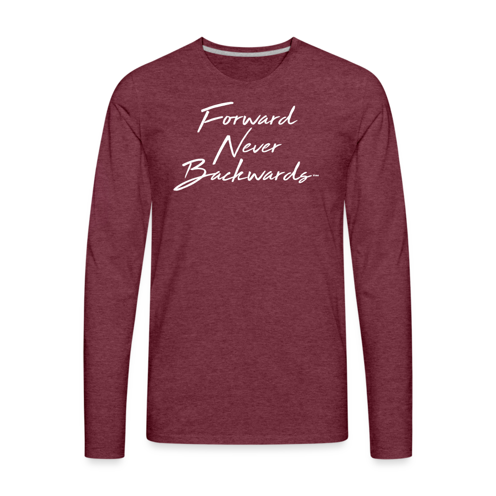 Men's Long Sleeve T-Shirt - heather burgundy