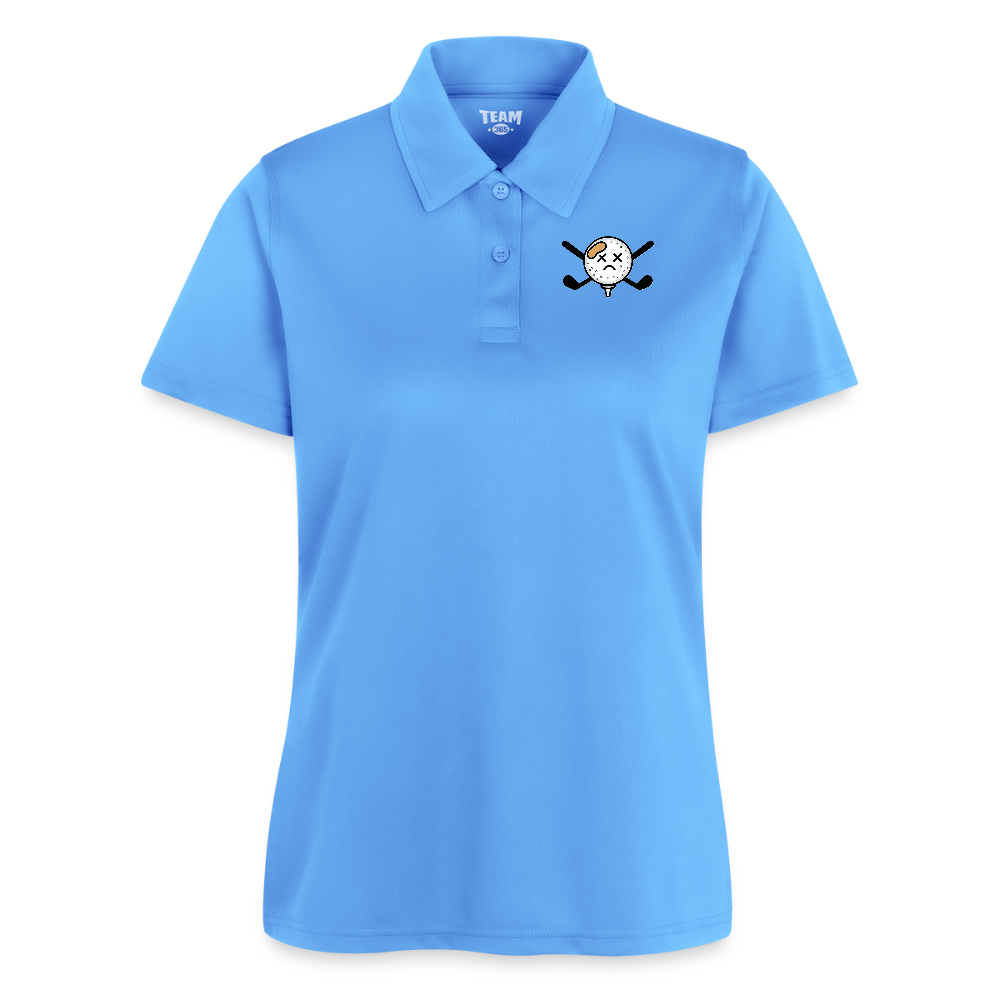 Ladies' Free Mulligans Polo - light blue