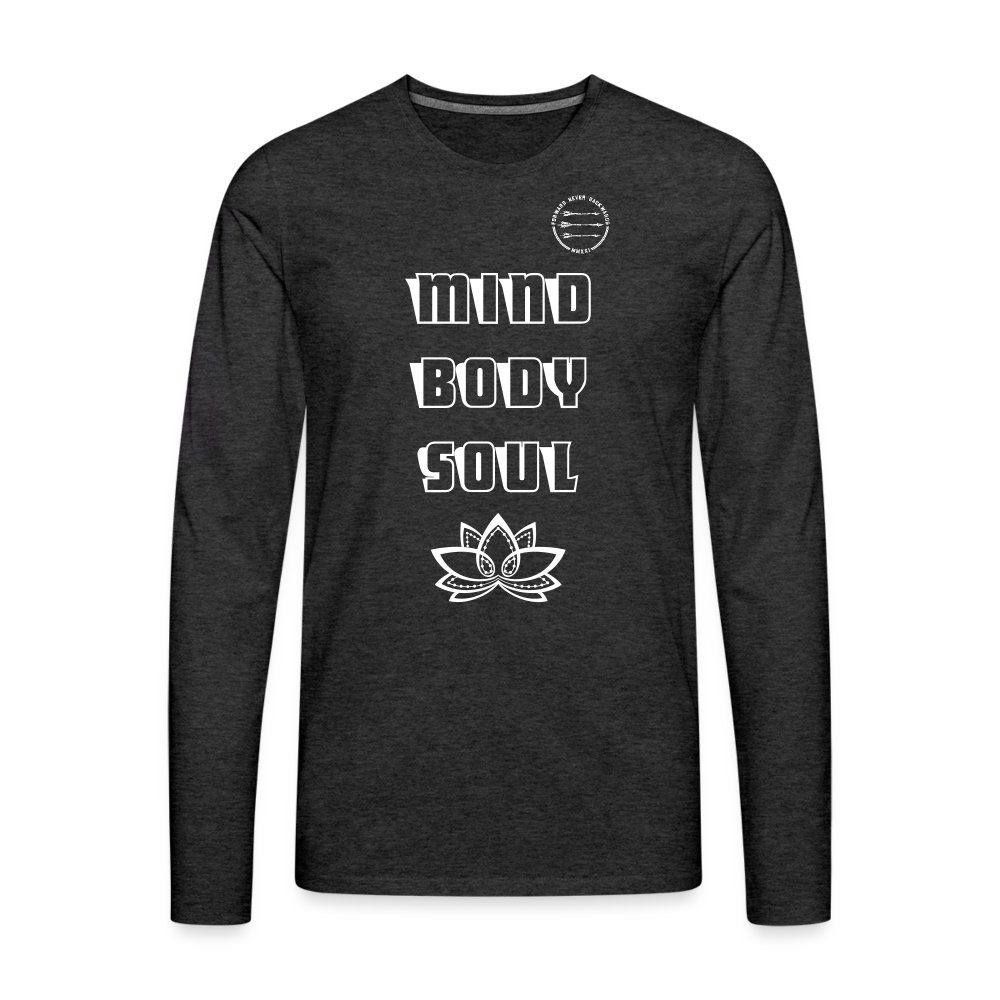 Men's Mind Body Soul Long Sleeve - charcoal grey