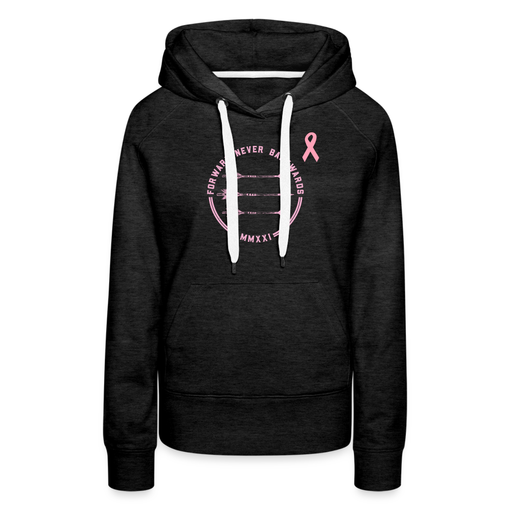 Women’s Breast Cancer Hoodie - charcoal grey