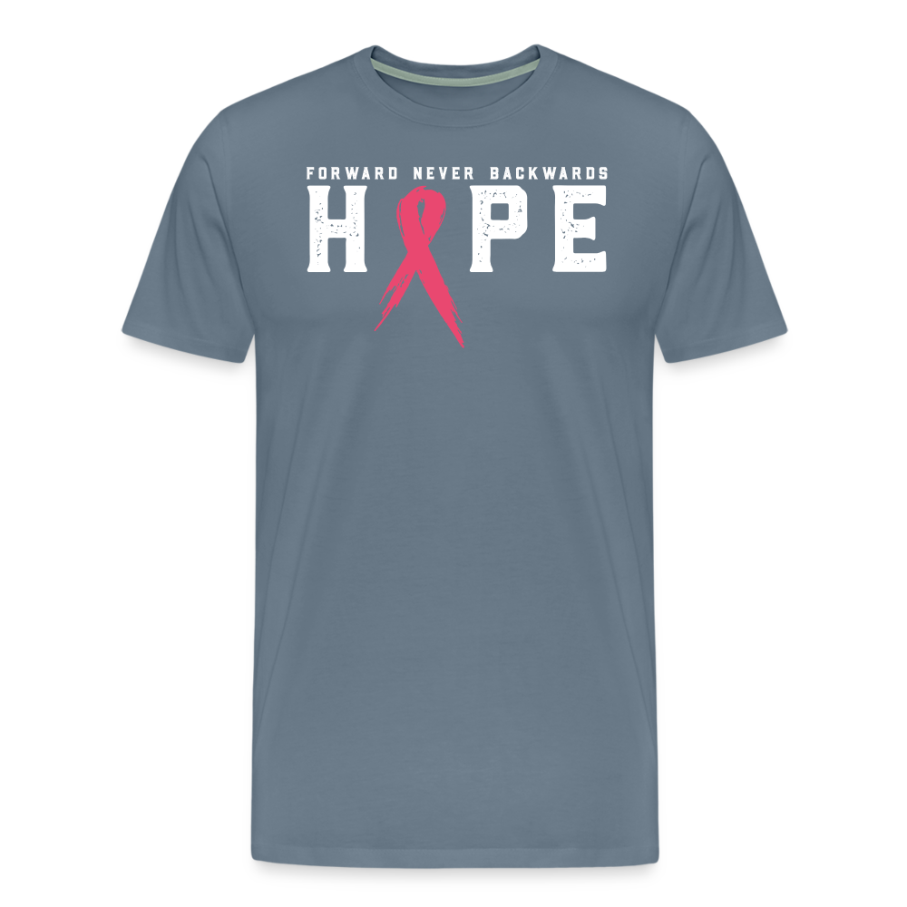 Men's Breast Cancer T-Shirt - steel blue