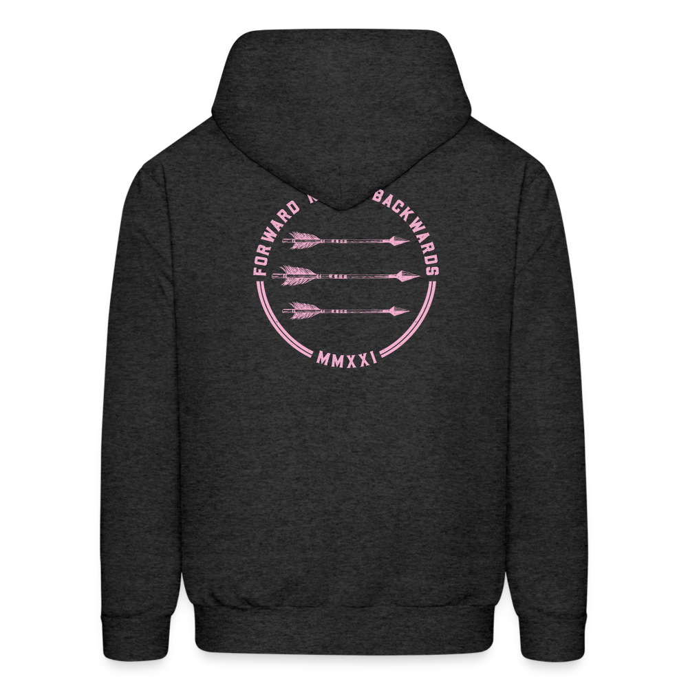 Breast Cancer Halloween Hoodie - charcoal grey