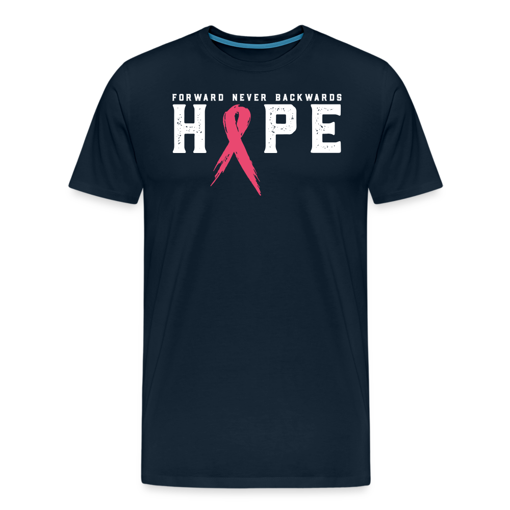 Men's Breast Cancer T-Shirt - deep navy