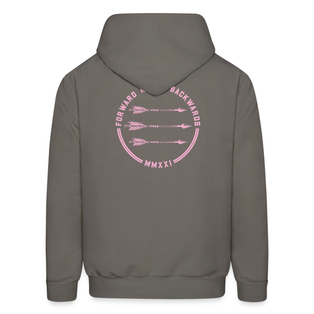 Breast Cancer Halloween Hoodie - asphalt gray