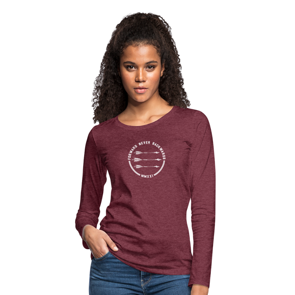 Women's FNB Long Sleeve T-Shirt - heather burgundy