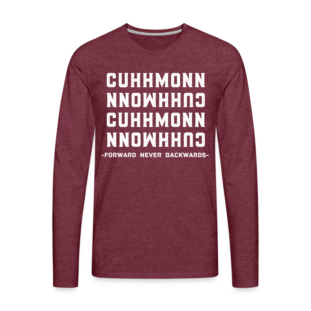 Men's Cuhhmonn Long Sleeve T-Shirt - heather burgundy