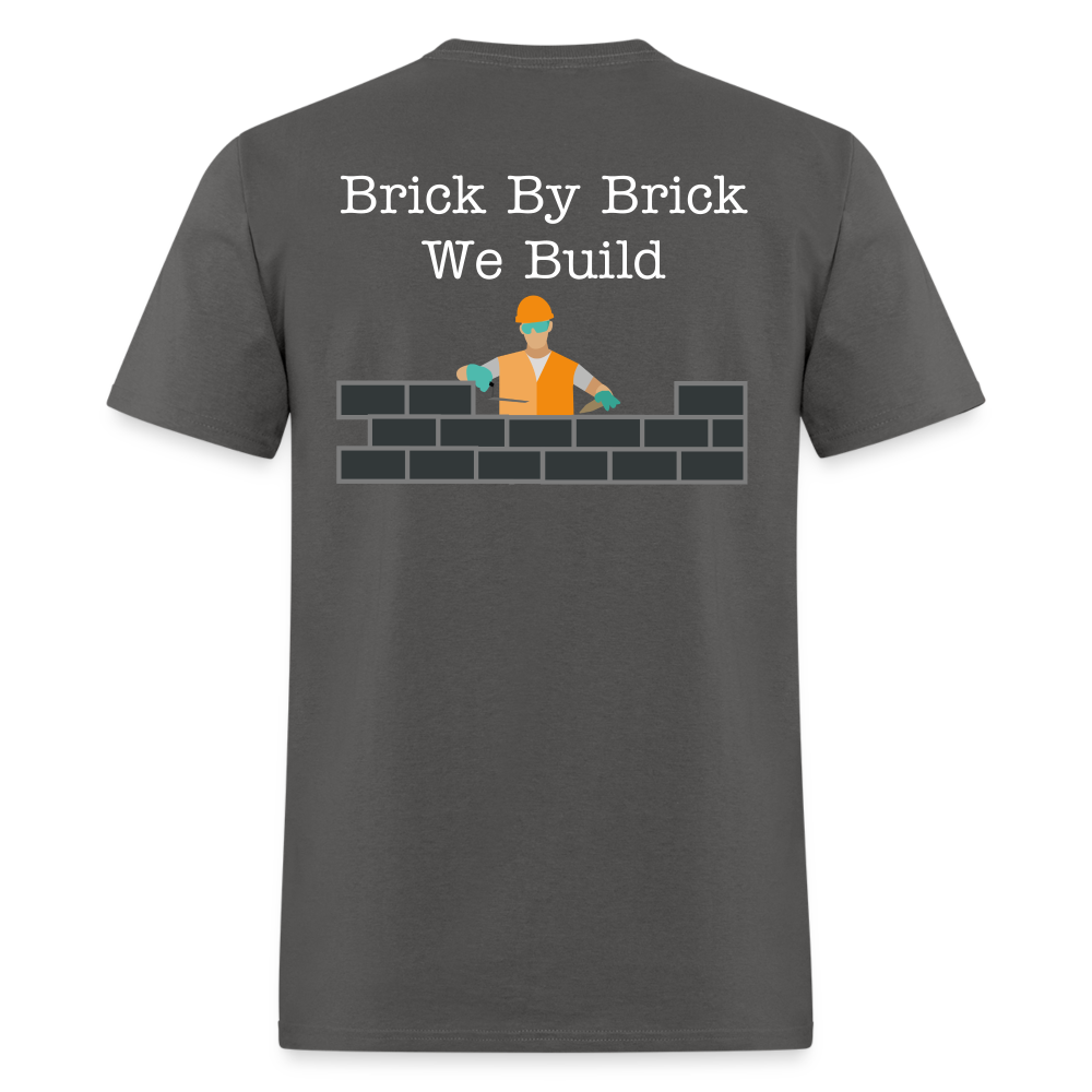 Brick by Brick T-shirt - charcoal