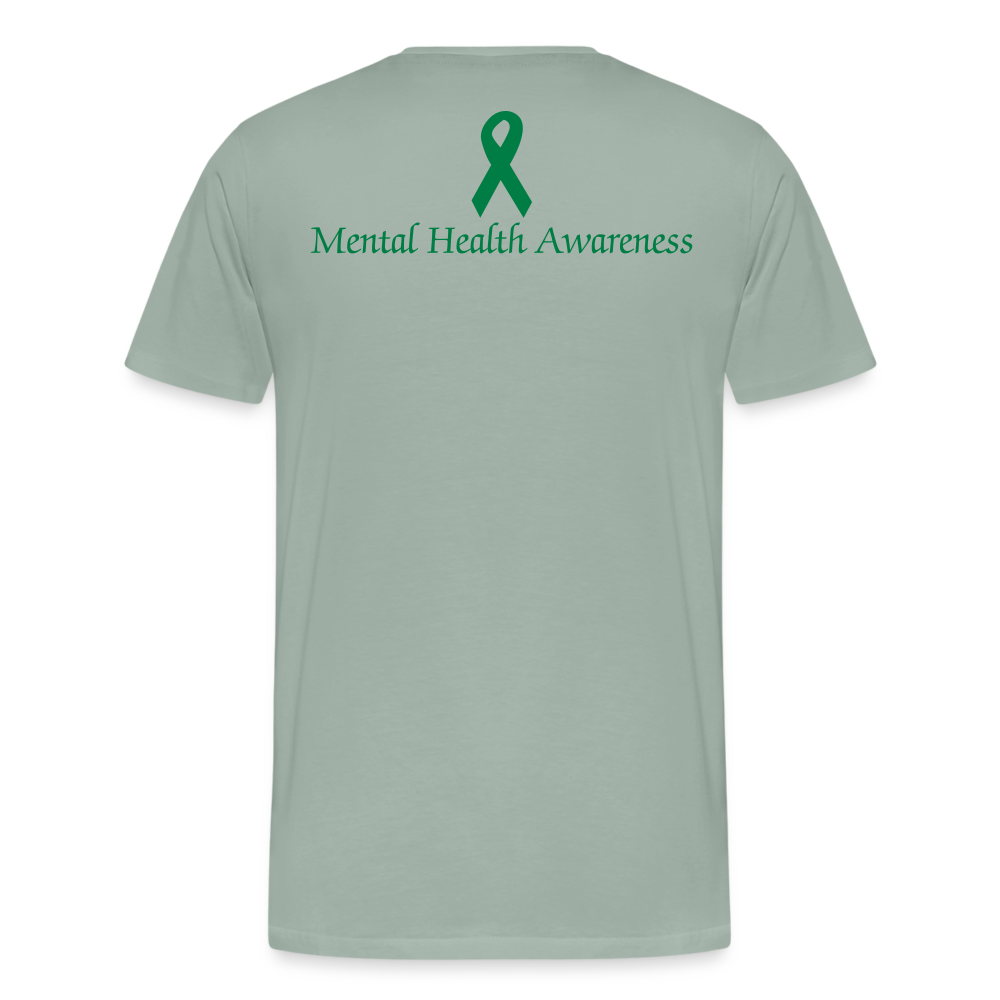 Men's Mental Health Awareness T-shirt - steel green