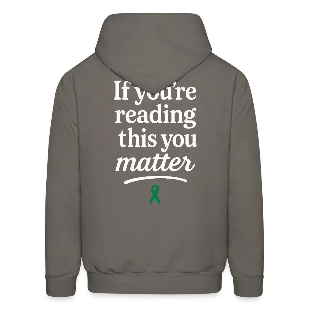 You Matter Hoodie - asphalt gray