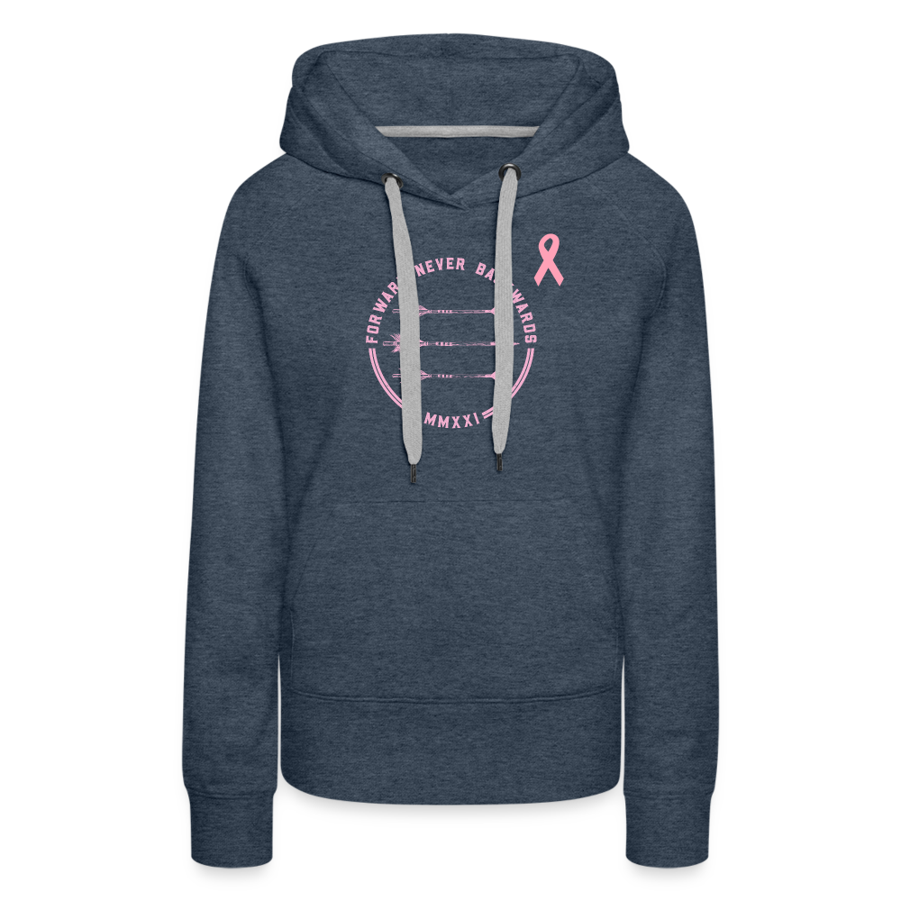 Women’s Breast Cancer Hoodie - heather denim