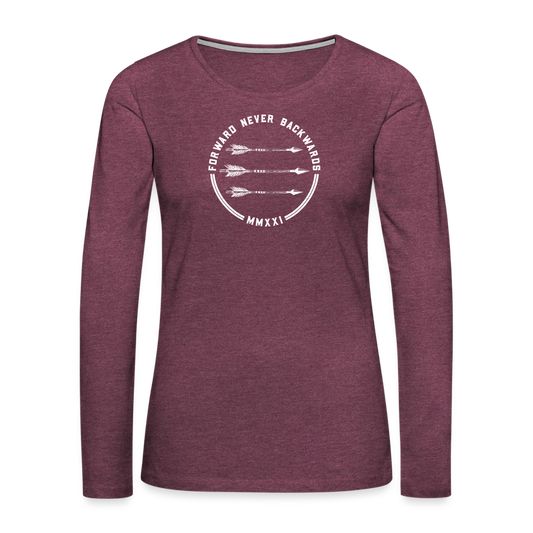 Women's FNB Long Sleeve T-Shirt - heather burgundy