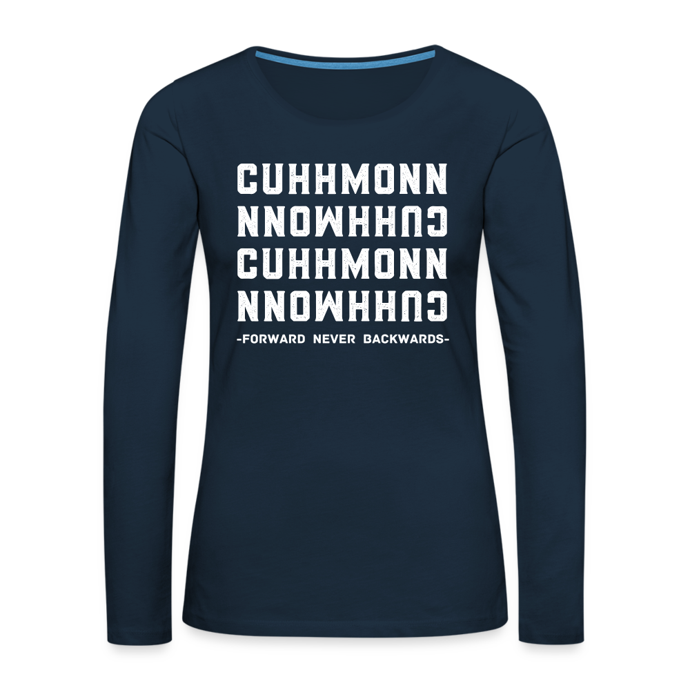 Women's Cuhhmonn Long Sleeve T-Shirt - deep navy