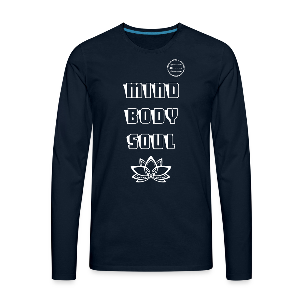 Men's Mind Body Soul Long Sleeve - deep navy