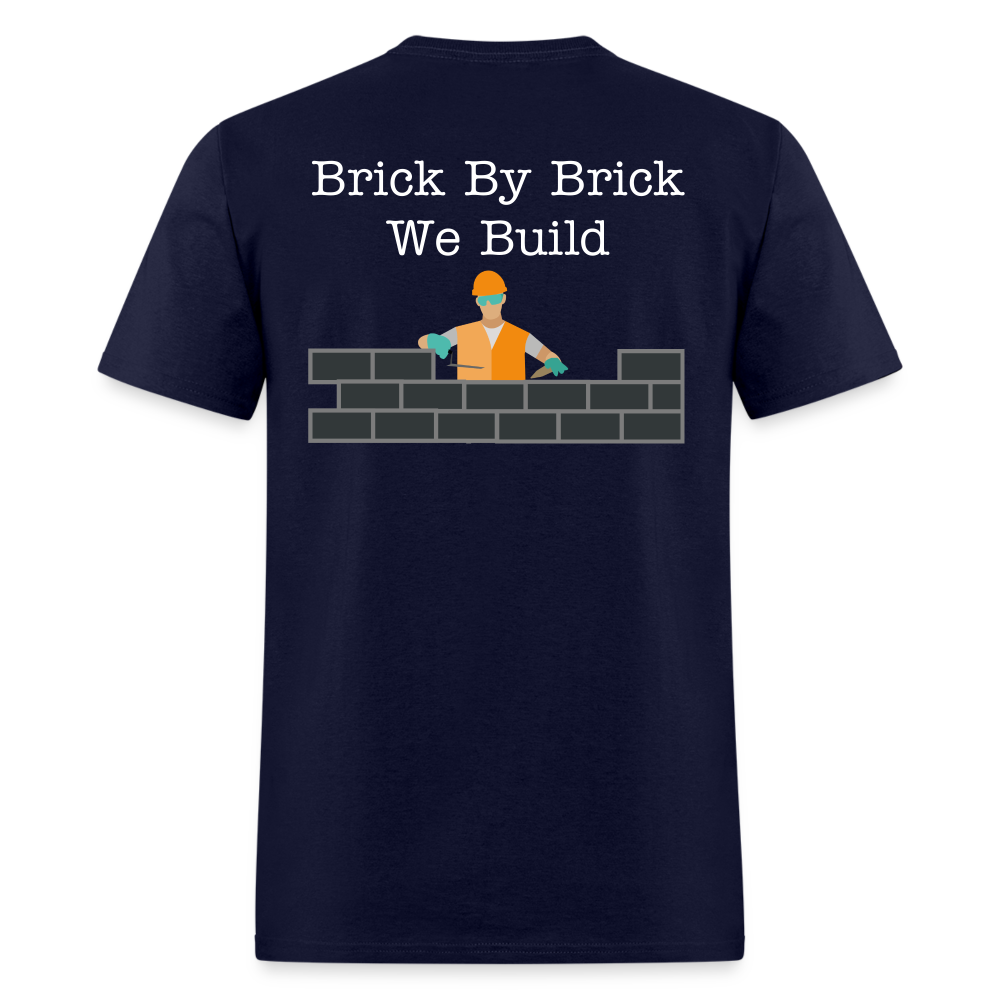 Brick by Brick T-shirt - navy