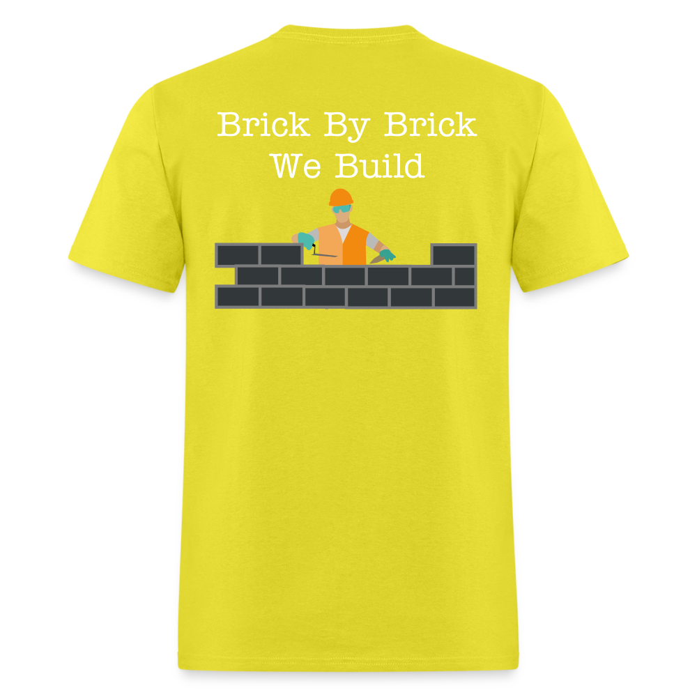 Brick by Brick T-shirt - yellow