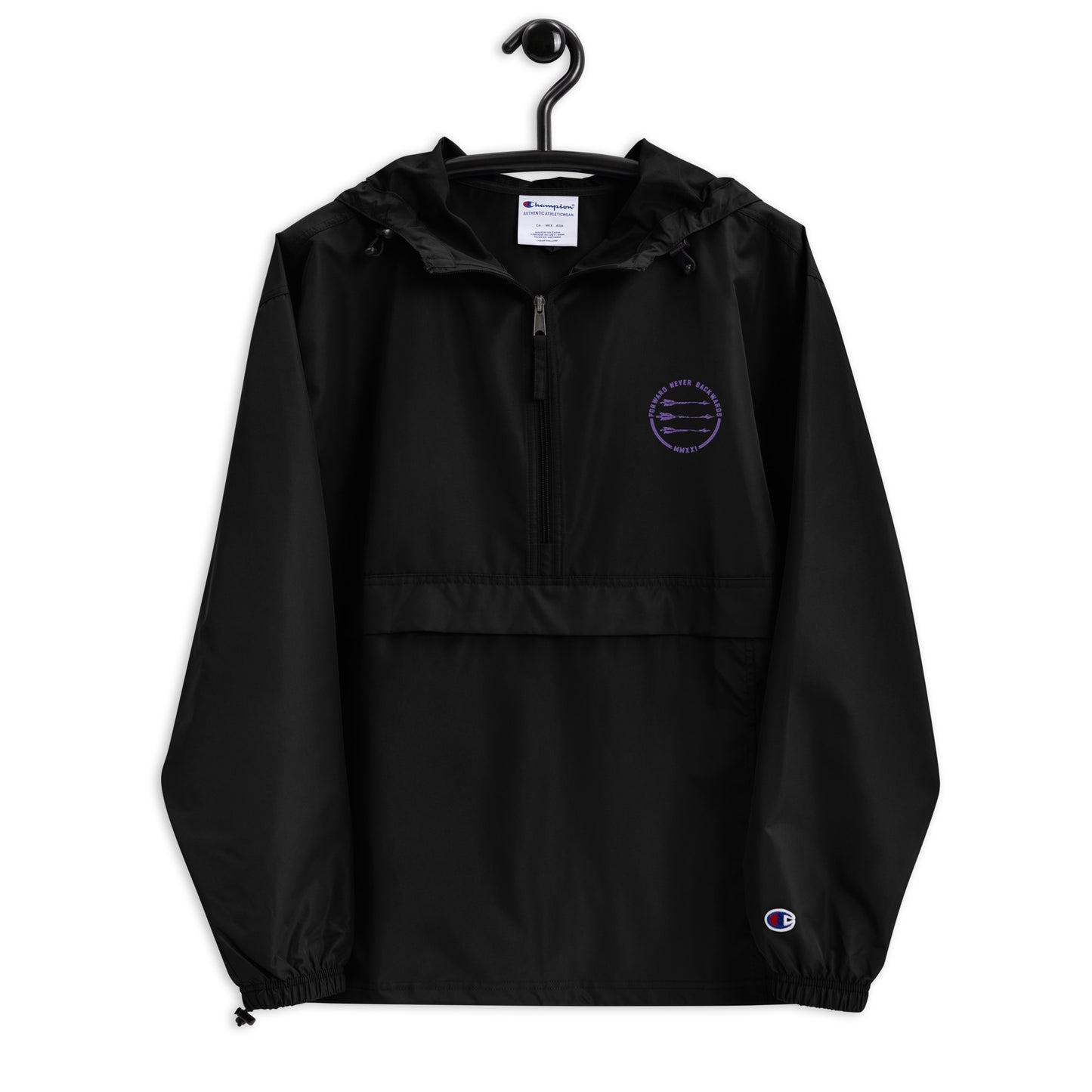 FNB Purple Team Spirit Embroidered Champion Packable Jacket