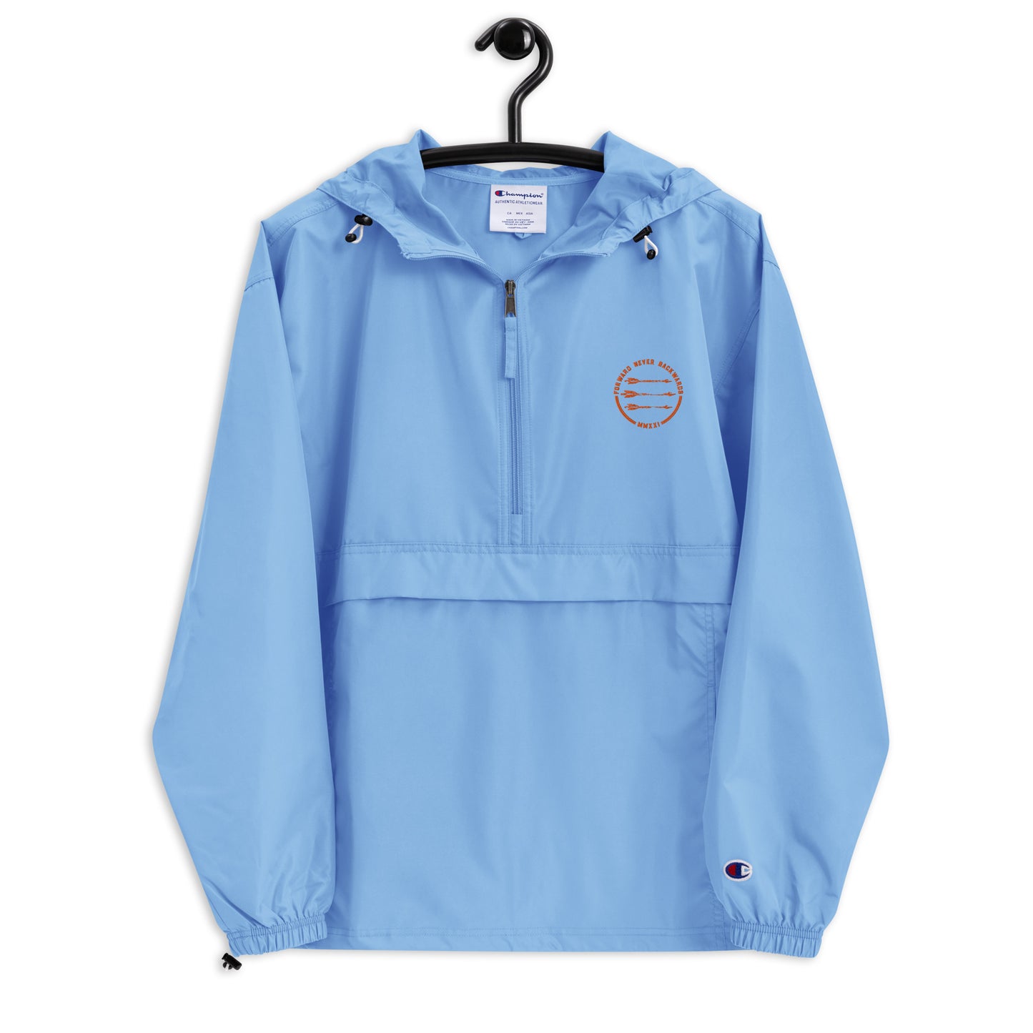 FNB Orange Embroidered Champion Packable Jacket