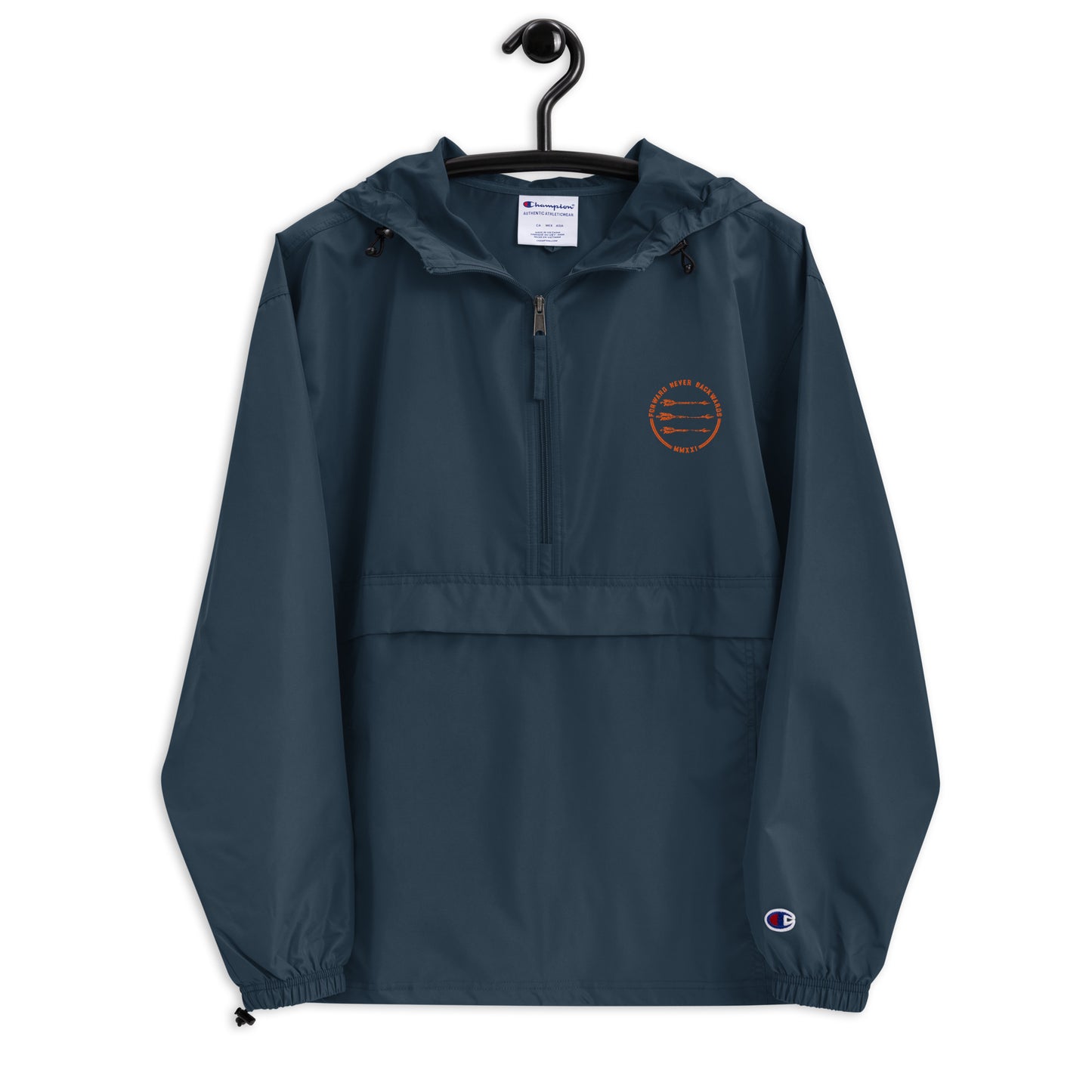 FNB Orange Embroidered Champion Packable Jacket