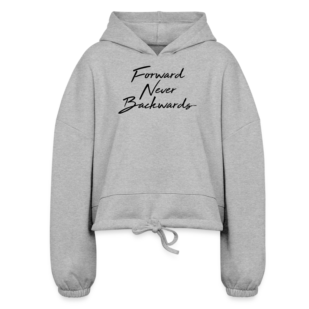 FNB Women’s Cropped Hoodie - heather gray