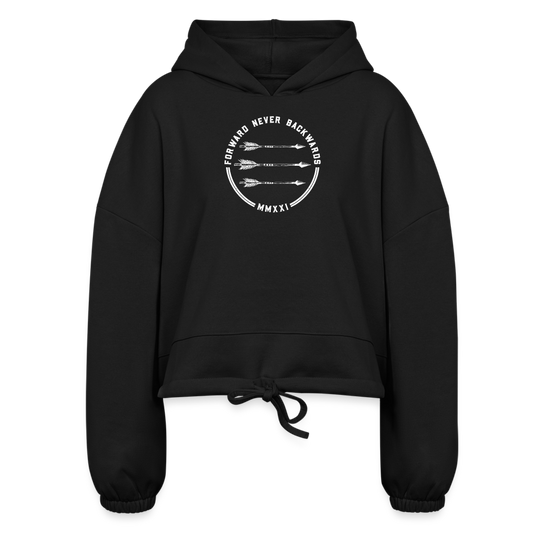 FNB Logo Women’s Cropped Hoodie - black