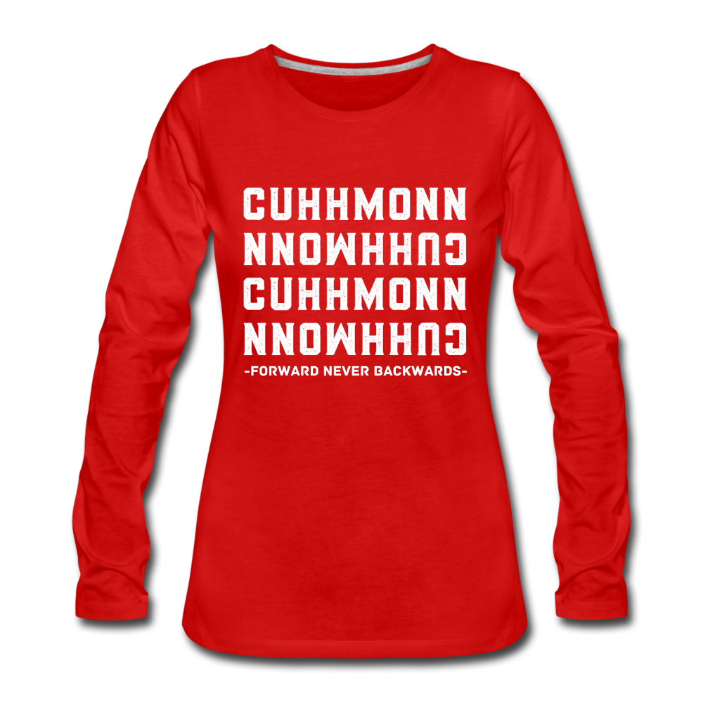 Women's Cuhhmonn Long Sleeve T-Shirt - red