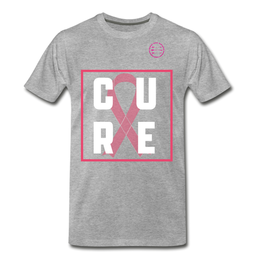 Men's Breast Cancer T-Shirt - heather gray
