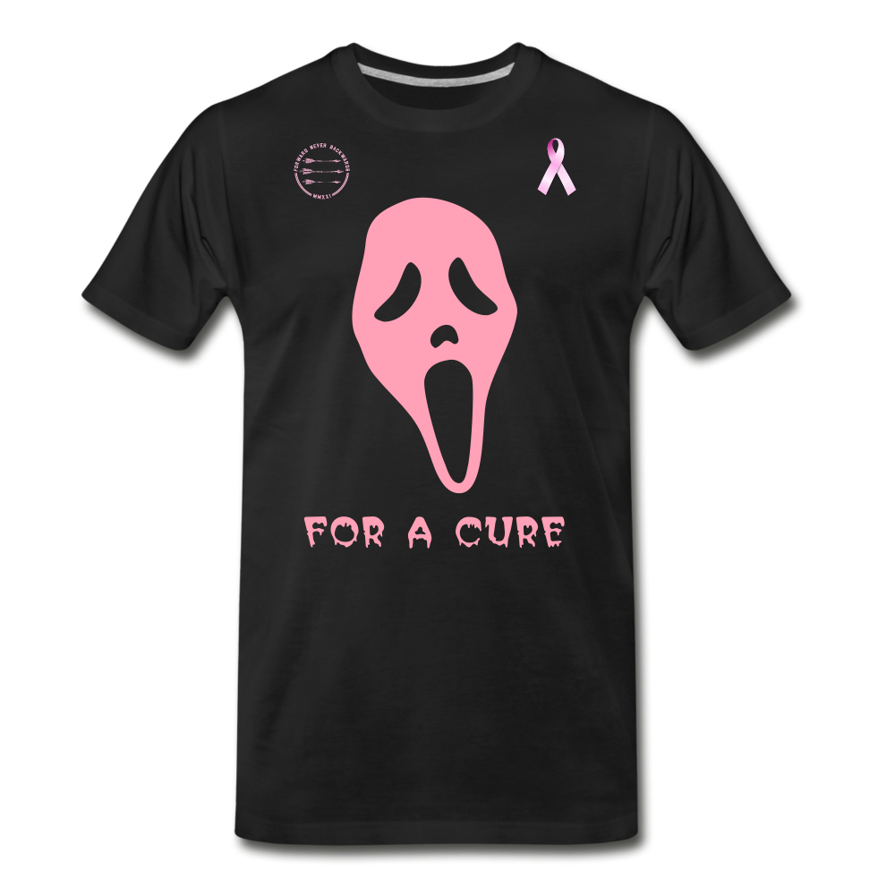 Men's Breast Cancer Halloween T-Shirt - black
