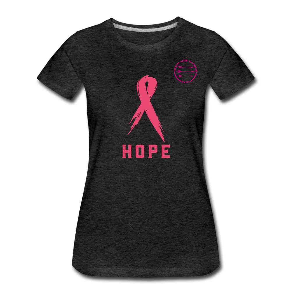 Women’s Breast Cancer T-Shirt - charcoal gray