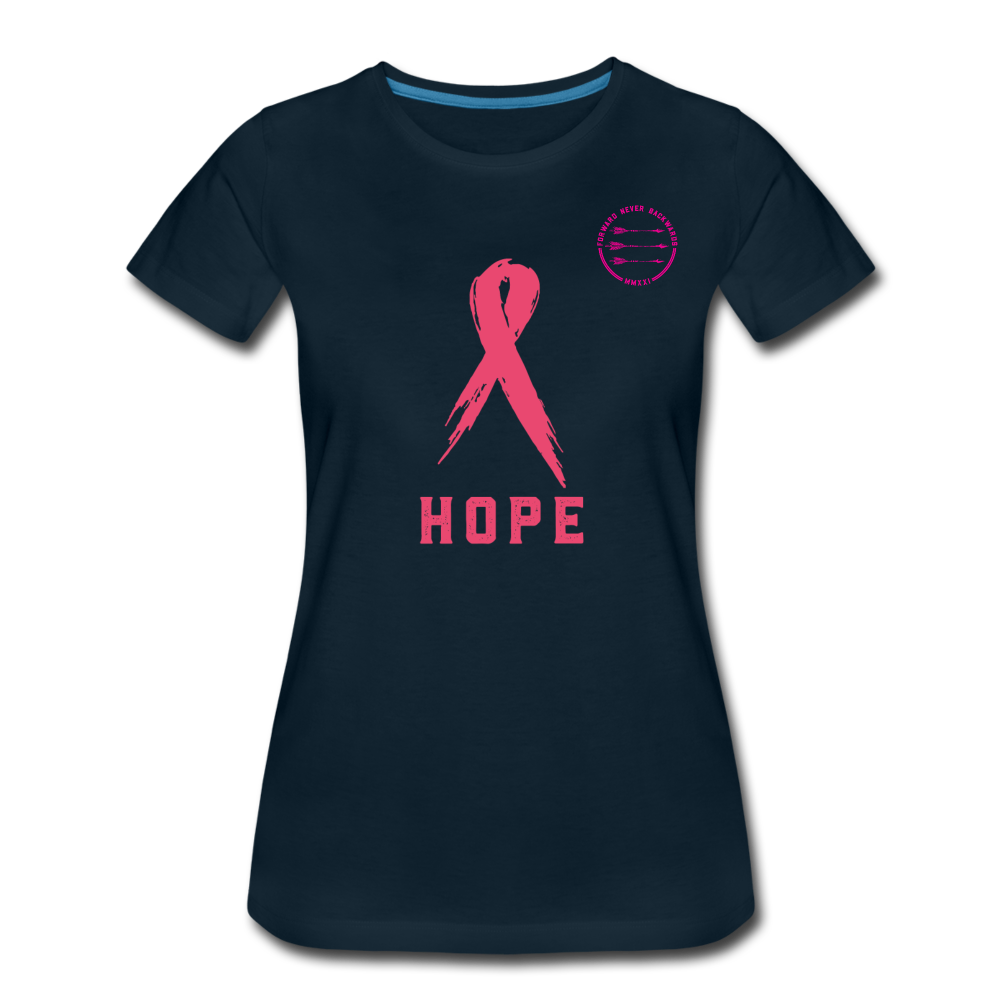 Women’s Breast Cancer T-Shirt - deep navy