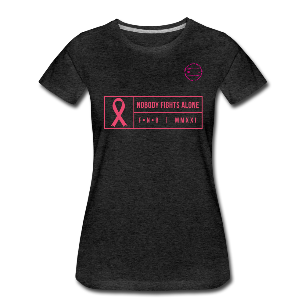 Women’s Breast Cancer T-Shirt - charcoal gray