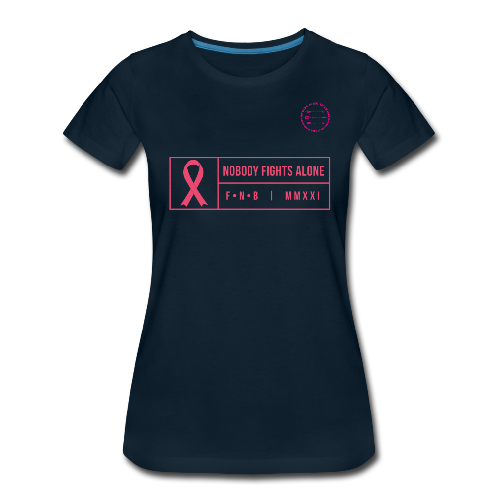 Women’s Breast Cancer T-Shirt - deep navy
