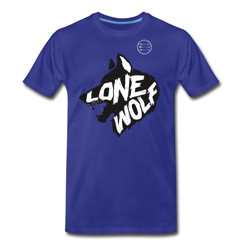 Lone Wolf T-shirt - royal blue