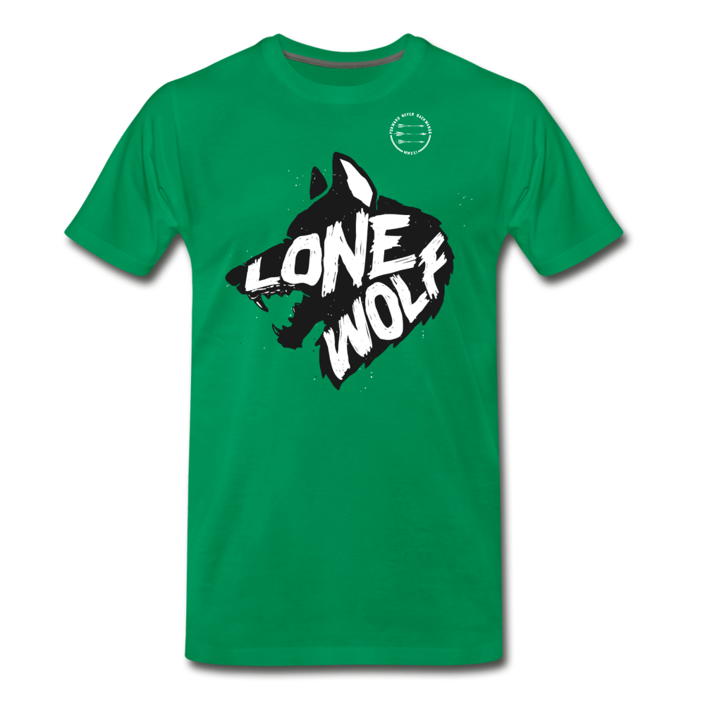 Lone Wolf T-shirt - kelly green