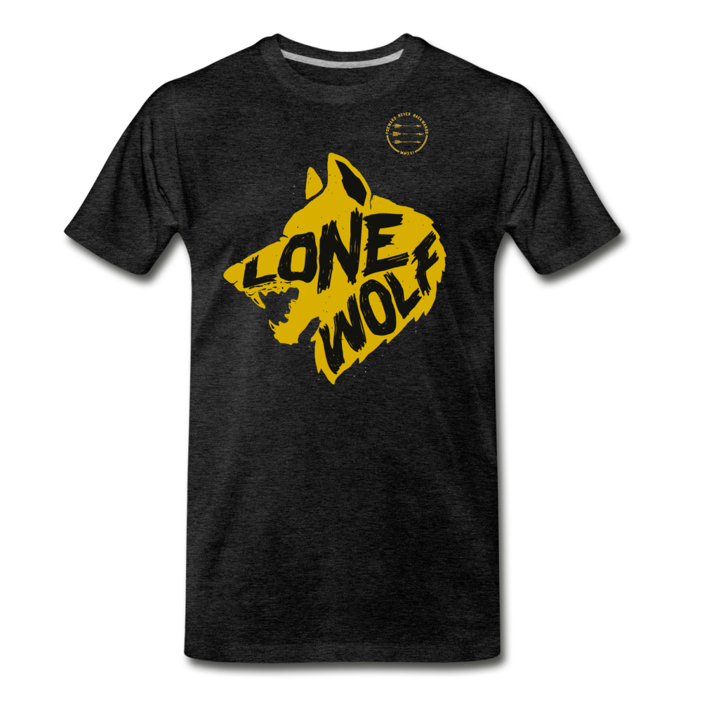 Men's Lone Wolf T-Shirt - charcoal grey