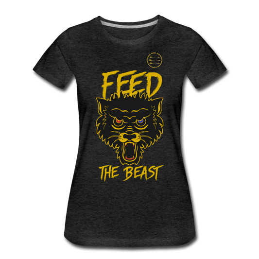 Women’s Feed the Beast T-Shirt - charcoal grey