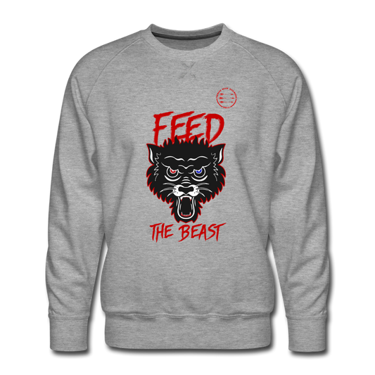 Men’s Feed the Beast Sweatshirt - heather grey