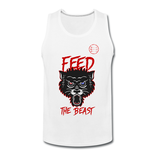 Men’s Feed the Beast Tank - white