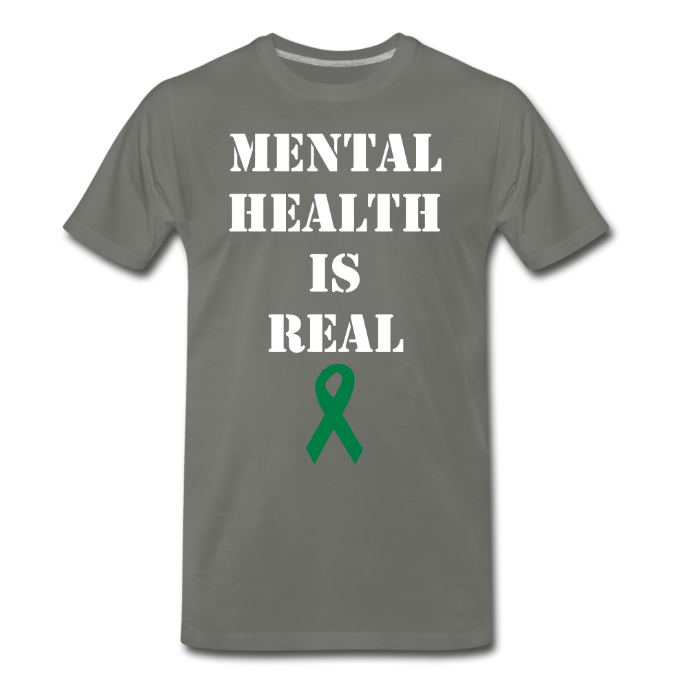 Men's Mental Health T-Shirt - asphalt gray