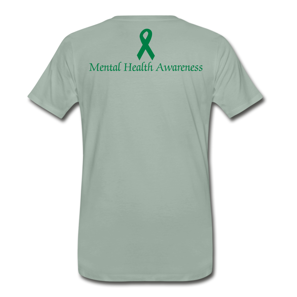 Men's Mental Health Awareness T-shirt - steel green