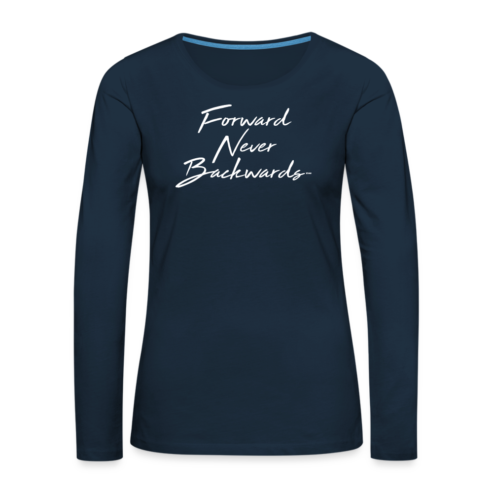 Women's Long Sleeve T-Shirt - deep navy