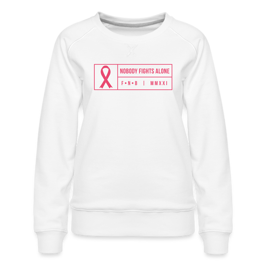 Women’s Breast Cancer Sweatshirt - white