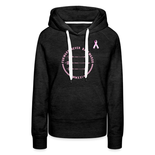 Women’s Breast Cancer Hoodie - charcoal grey