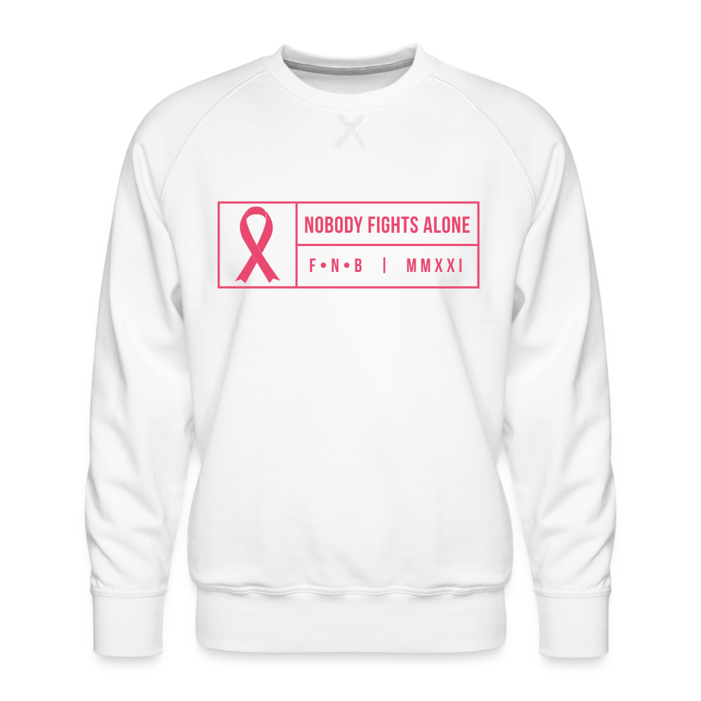 Men’s Breast Cancer Sweatshirt - white