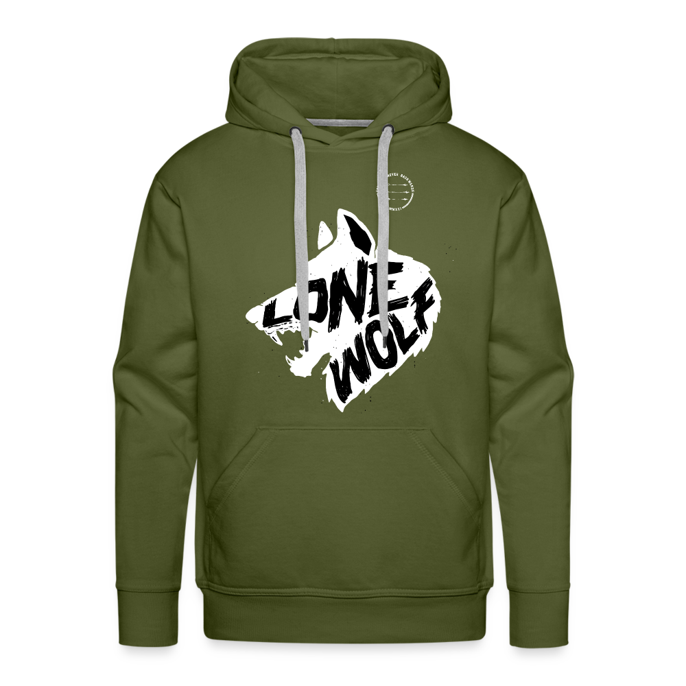 Men’s Lone Wolf Hoodie - olive green