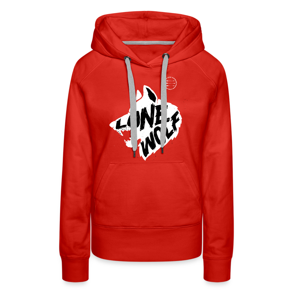 Lone Wolf Hoodie - red