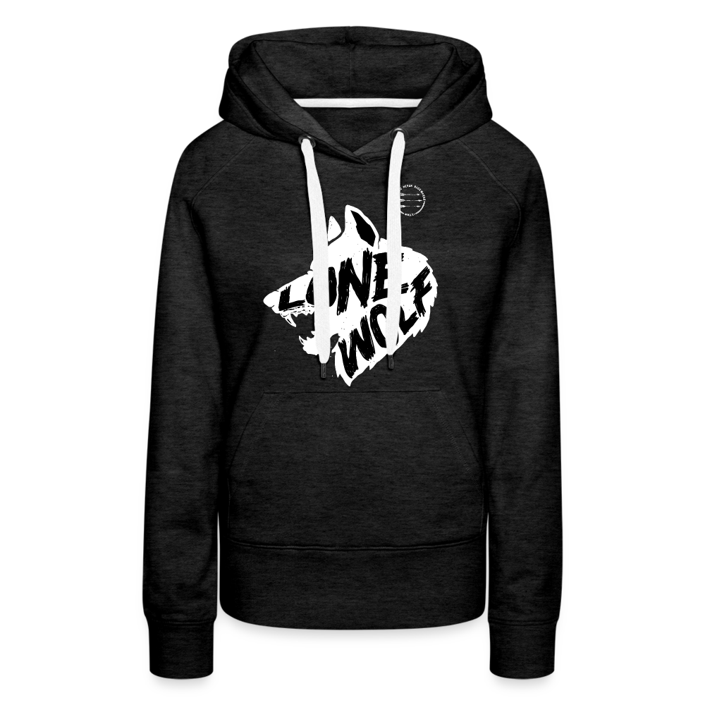 Lone Wolf Hoodie - charcoal grey